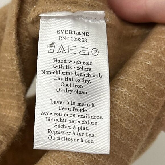 Everlane Wool Cropped Soft Knitted Tank Top in Camel Brown Size XS NWT - Picture 7 of 10